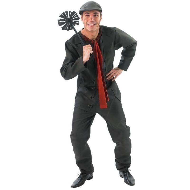 Mens Bert Chimney Sweep Fancy Dress Costume Adults Mary Poppins Outfit 1