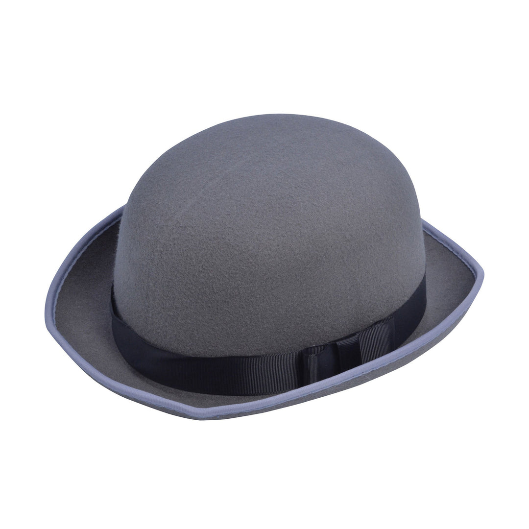 Mens Bowler Hat Grey Hats Male Halloween Costume_1 BH606