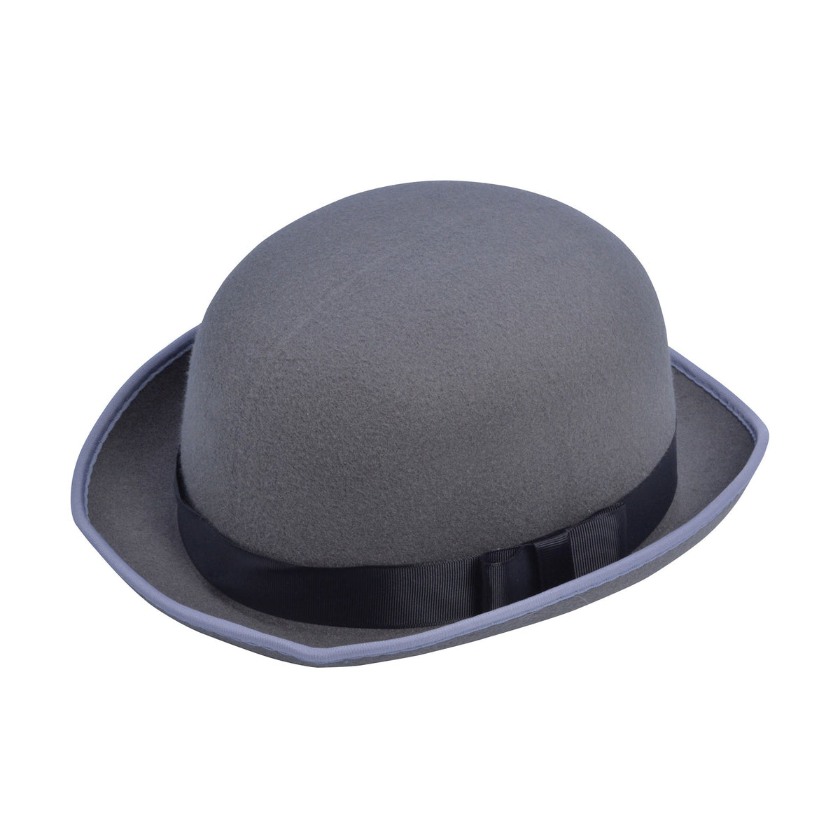 Mens Bowler Hat Grey Hats Male Halloween Costume 1