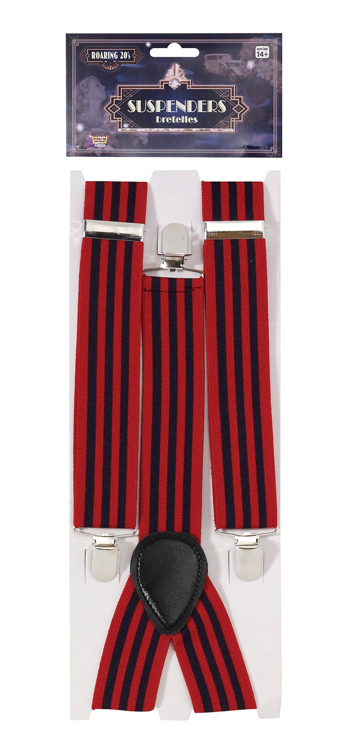 Mens Braces Striped Red Blue Costume Accessories Male Halloween 1