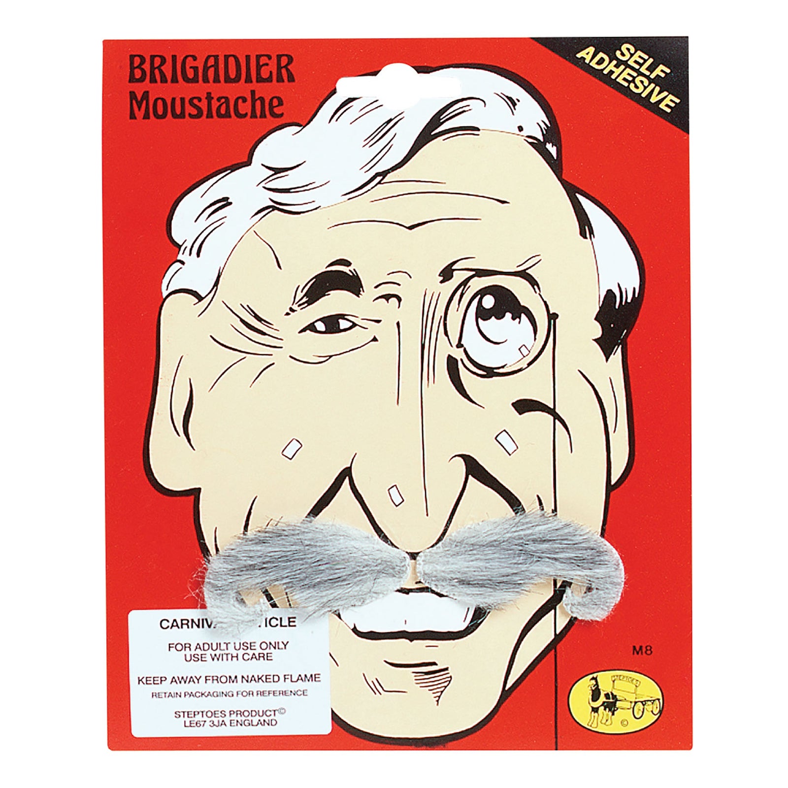 Mens Brigadier Tash Moustaches and Beards Male Halloween Costume 1