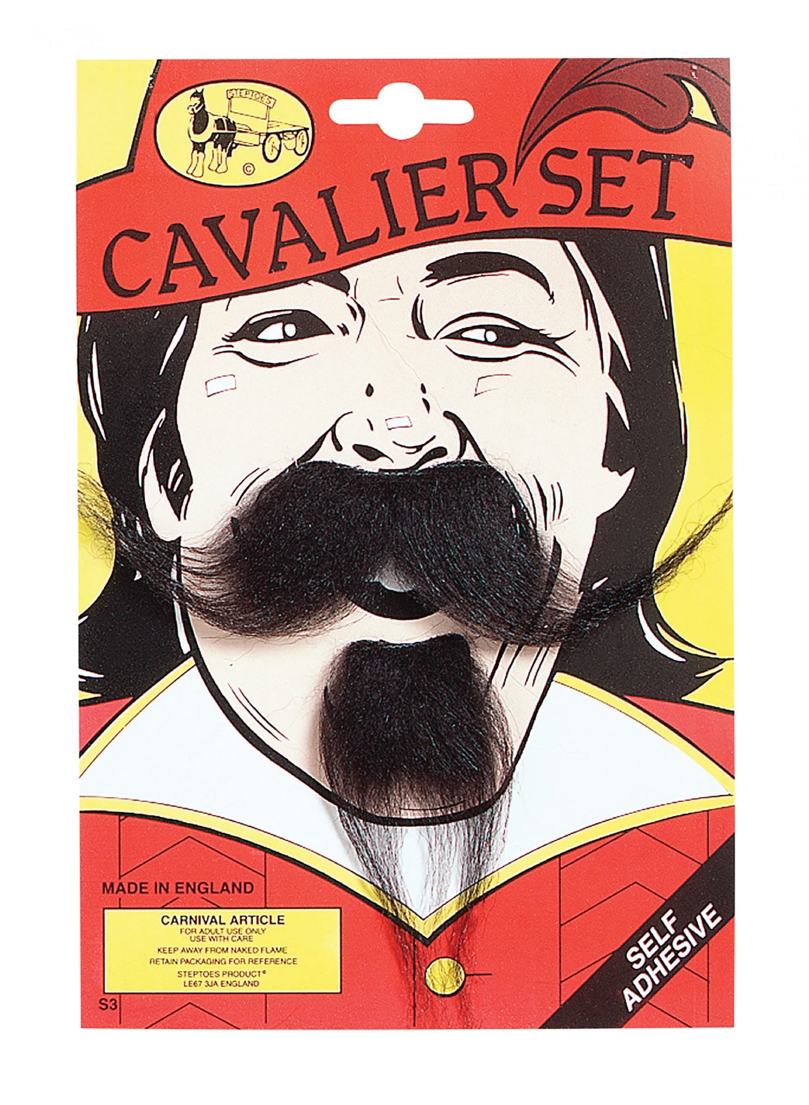 Mens Cavalier Tash Moustaches and Beards Male Halloween Costume 1