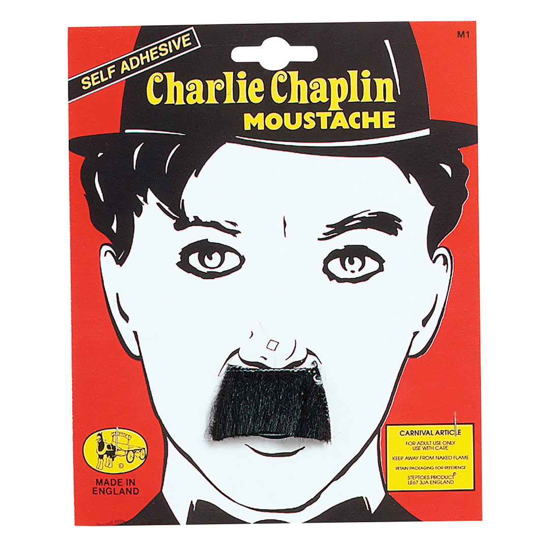 Mens Chaplin Tash Moustaches and Beards Male Halloween Costume_1