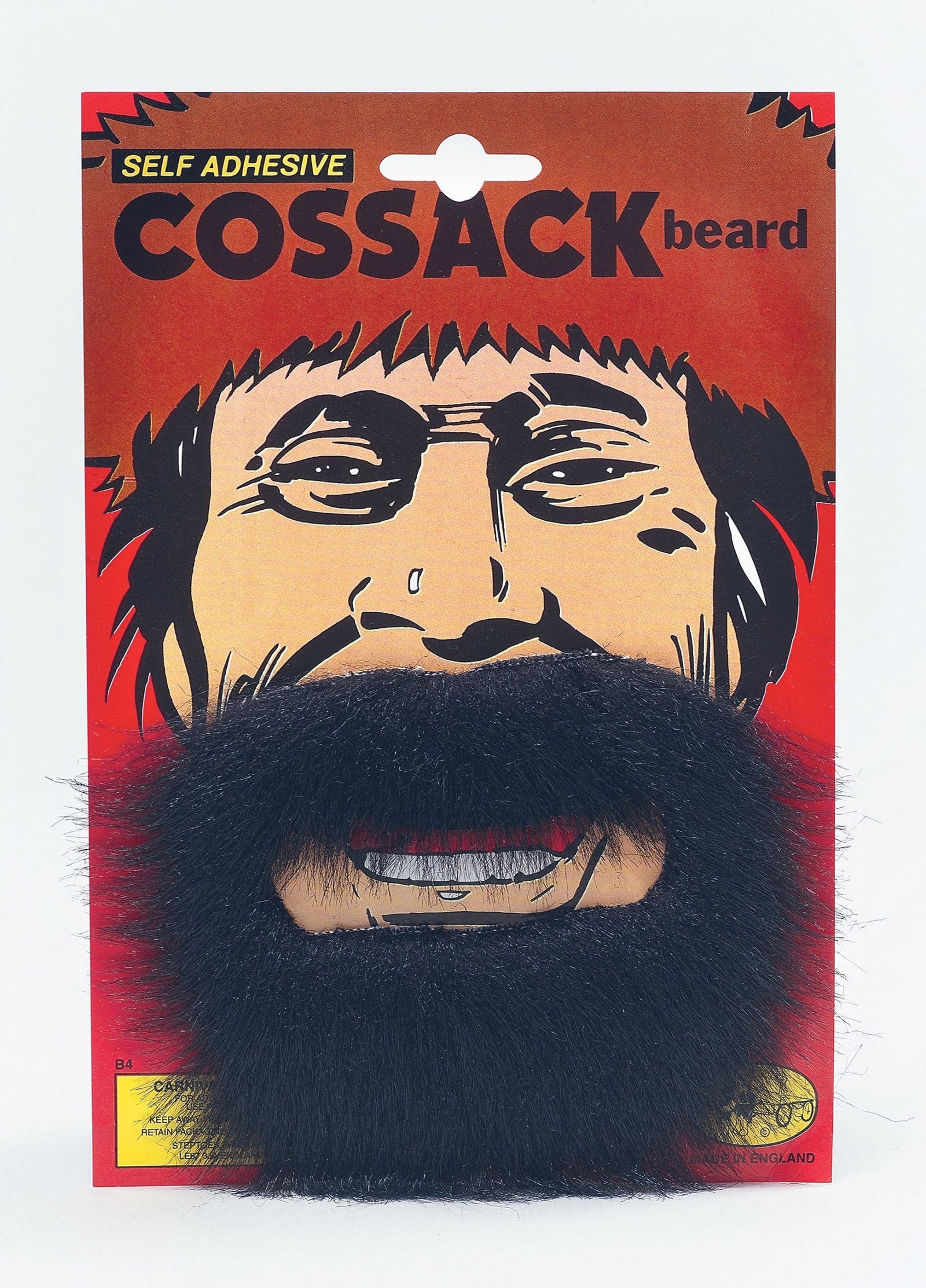 Mens Cossack Beard Black Moustaches and Beards Male Halloween Costume 1