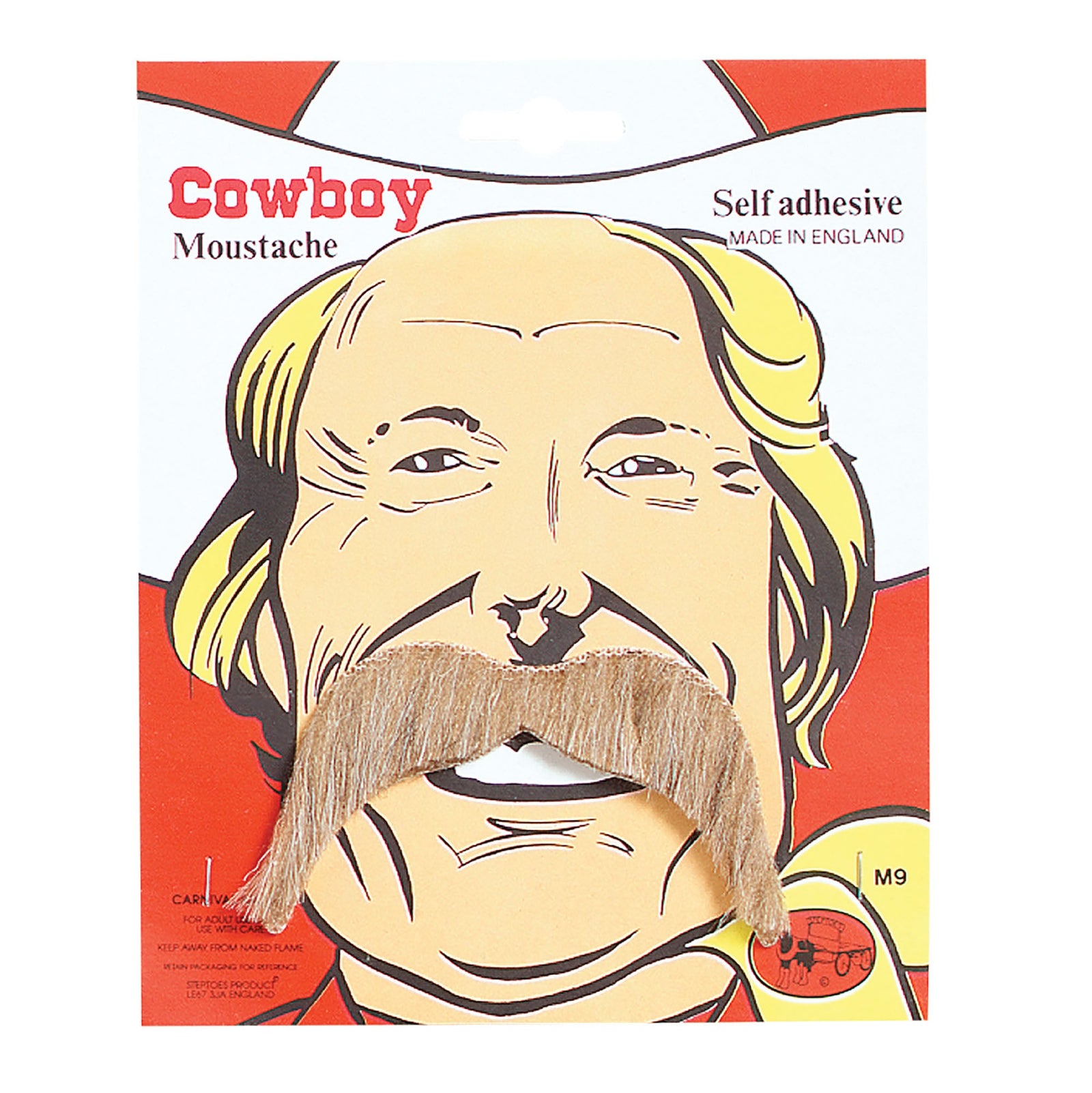 Mens Cowboy Tash Blonde Moustaches and Beards Male Halloween Costume 1