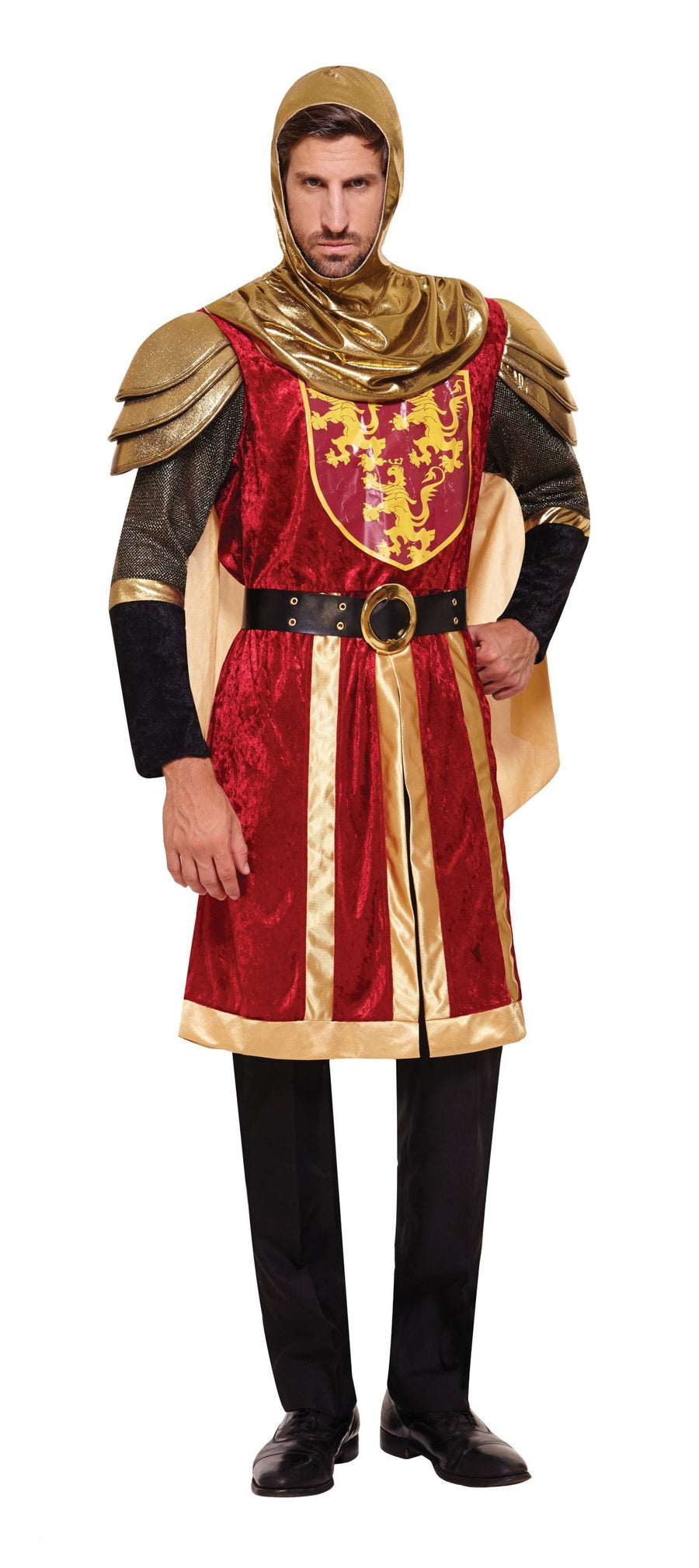 Mens Crusader Red Adult Costume Male Halloween_1