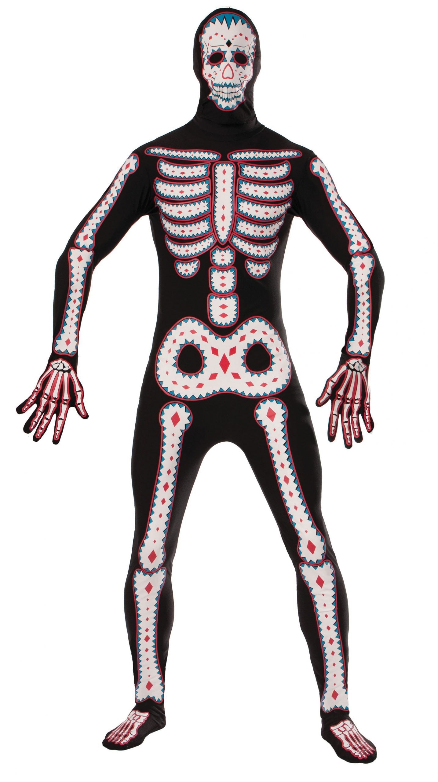 Mens Day Of The Dead Disappearing Man Adult Costume Male Halloween 1