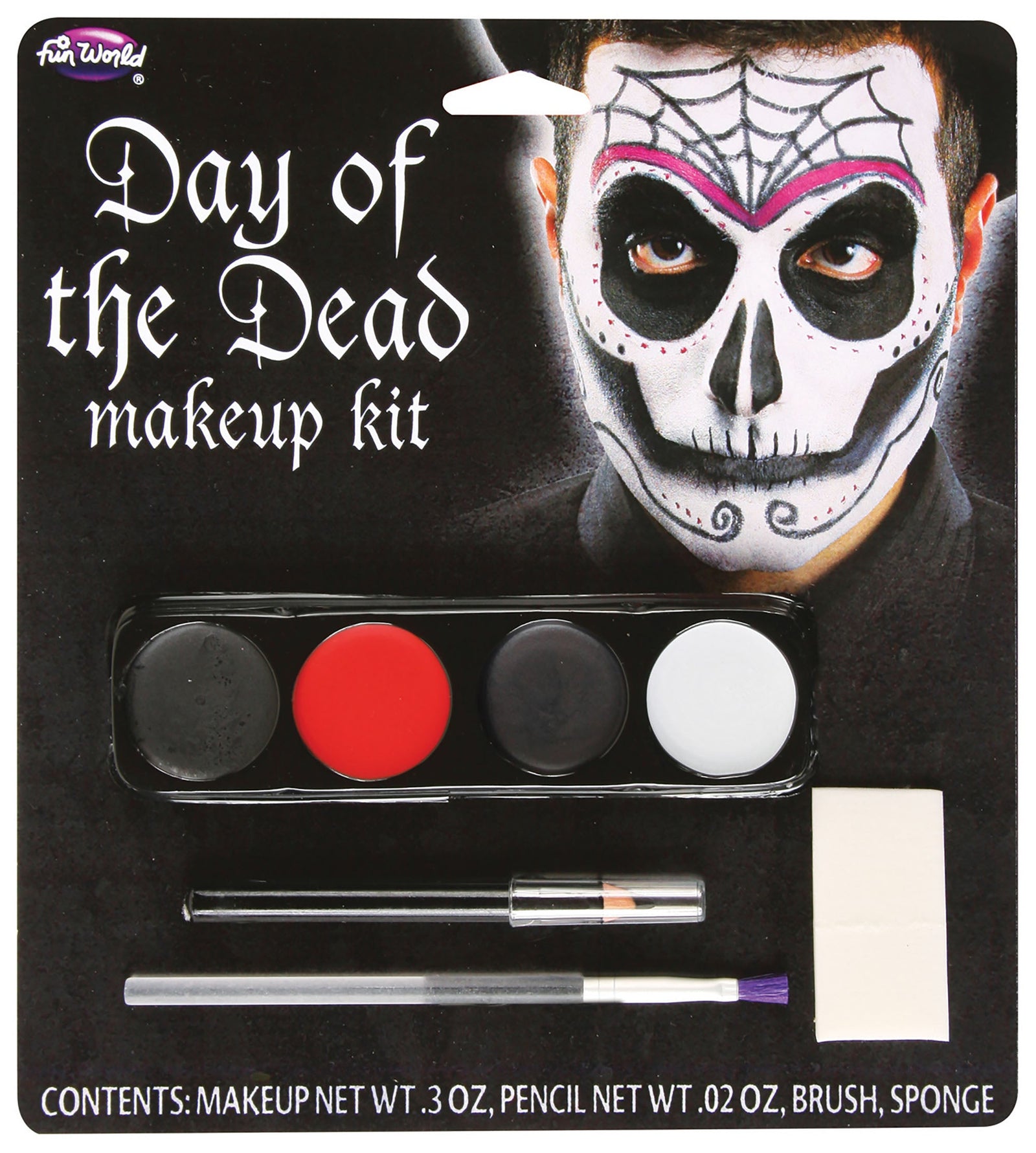 Mens Day Of The Dead Make Up Kit Male 1