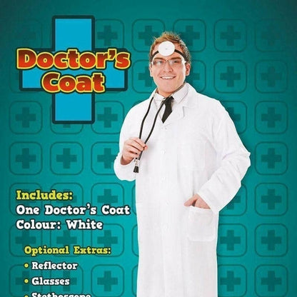 Mens Doctor Coat Adult Costume Male Halloween 3