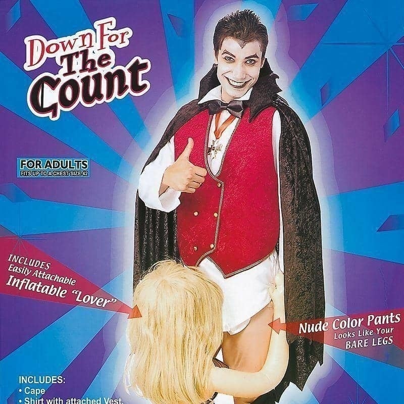 Size Chart Mens Down For The Count Adult Costume Male Halloween