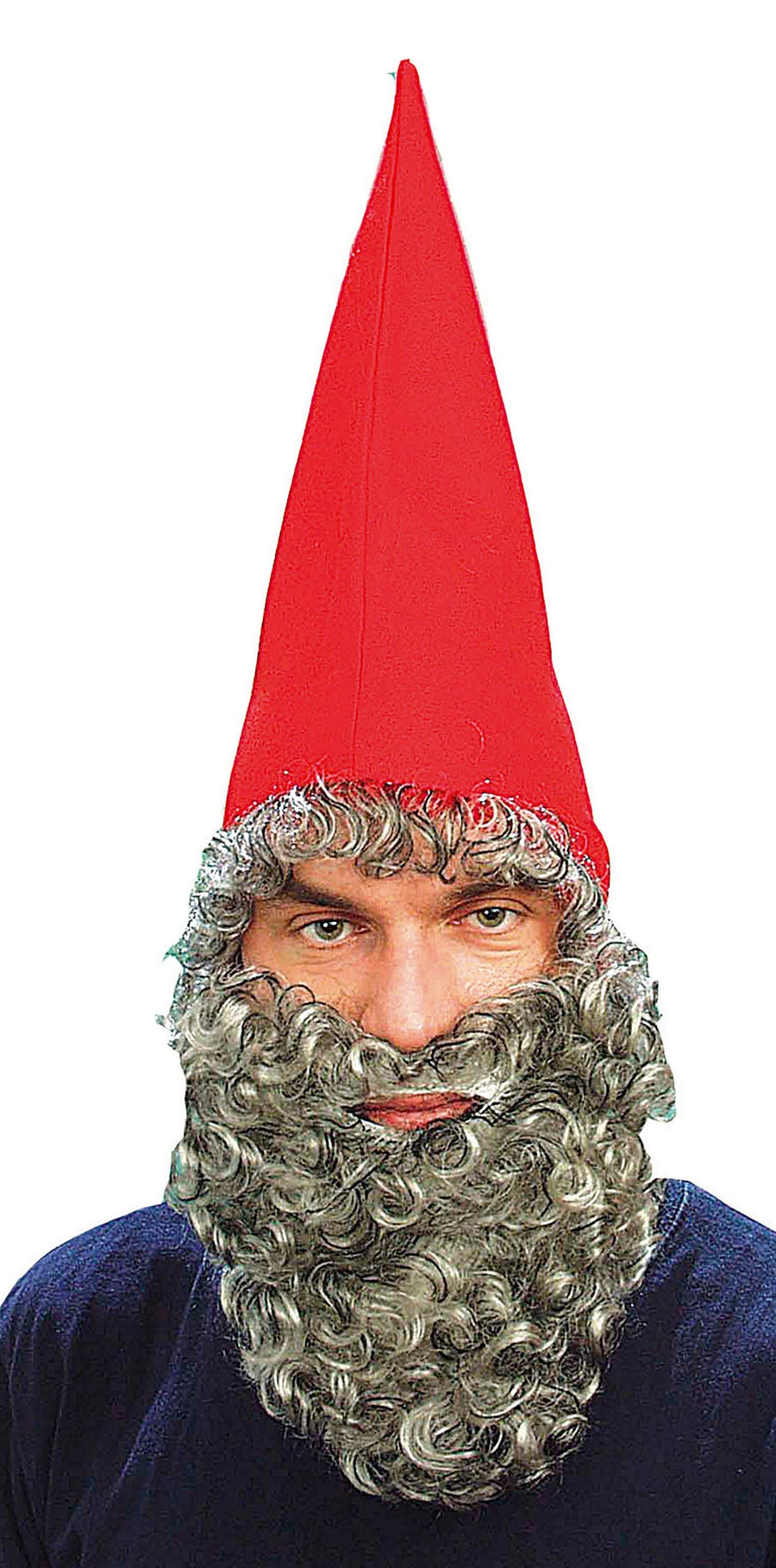 Mens Dwarf Hat Red & Beard Hats Male Halloween Costume_1