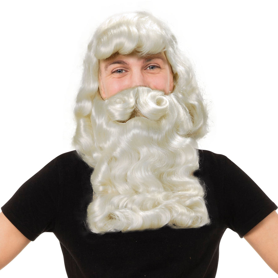 Mens Father Xmas Wig Beard Superior Wigs Male Halloween Costume_1