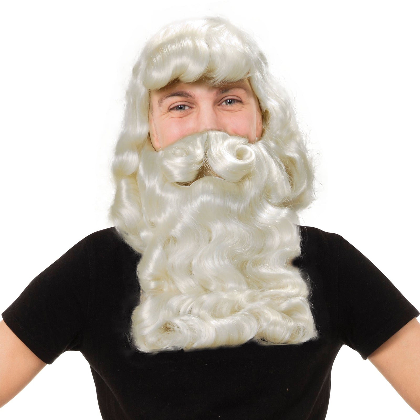Mens Father Xmas Wig Beard Superior Wigs Male Halloween Costume 1