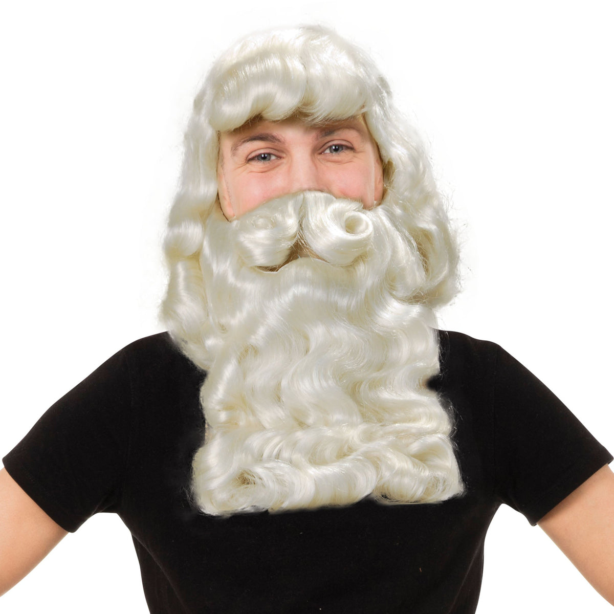Mens Father Xmas Wig Beard Superior Wigs Male Halloween Costume 1
