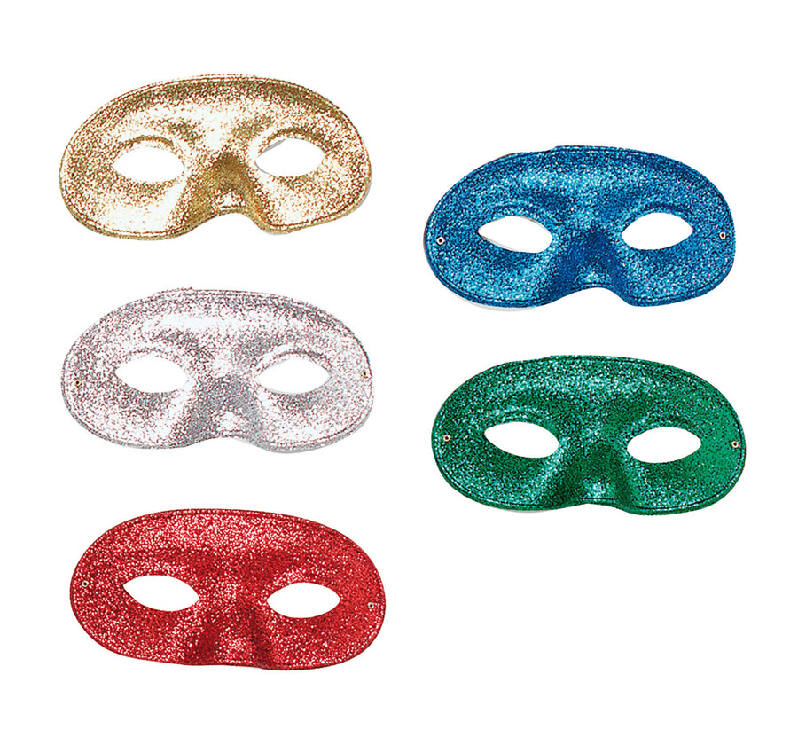 Mens Glitter Domino Eye Mask Asstd Masks Male Halloween Costume_1 EM203