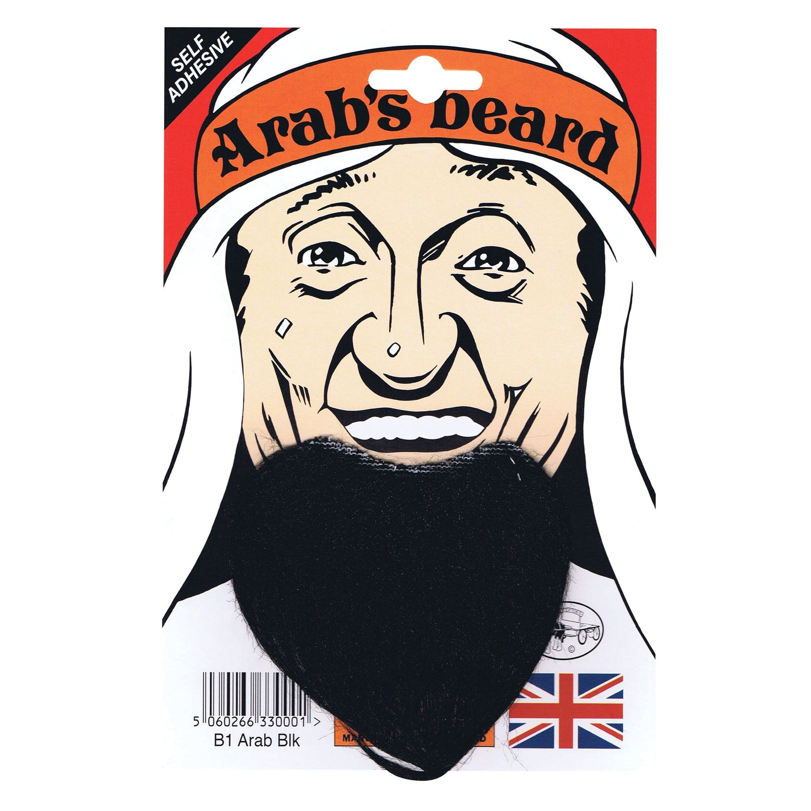 Mens Goatee Arab Beard Black Moustaches and Beards Male Halloween Costume 1