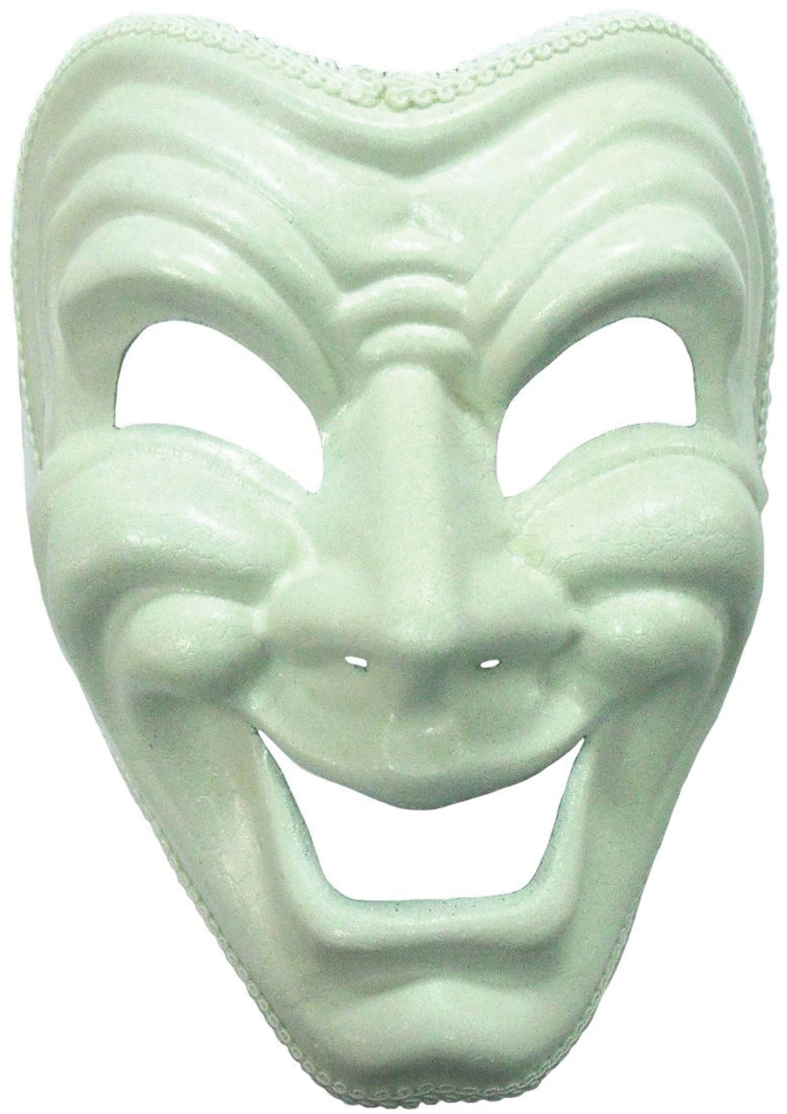Mens Happy Mask White Eye Masks Male Halloween Costume 1
