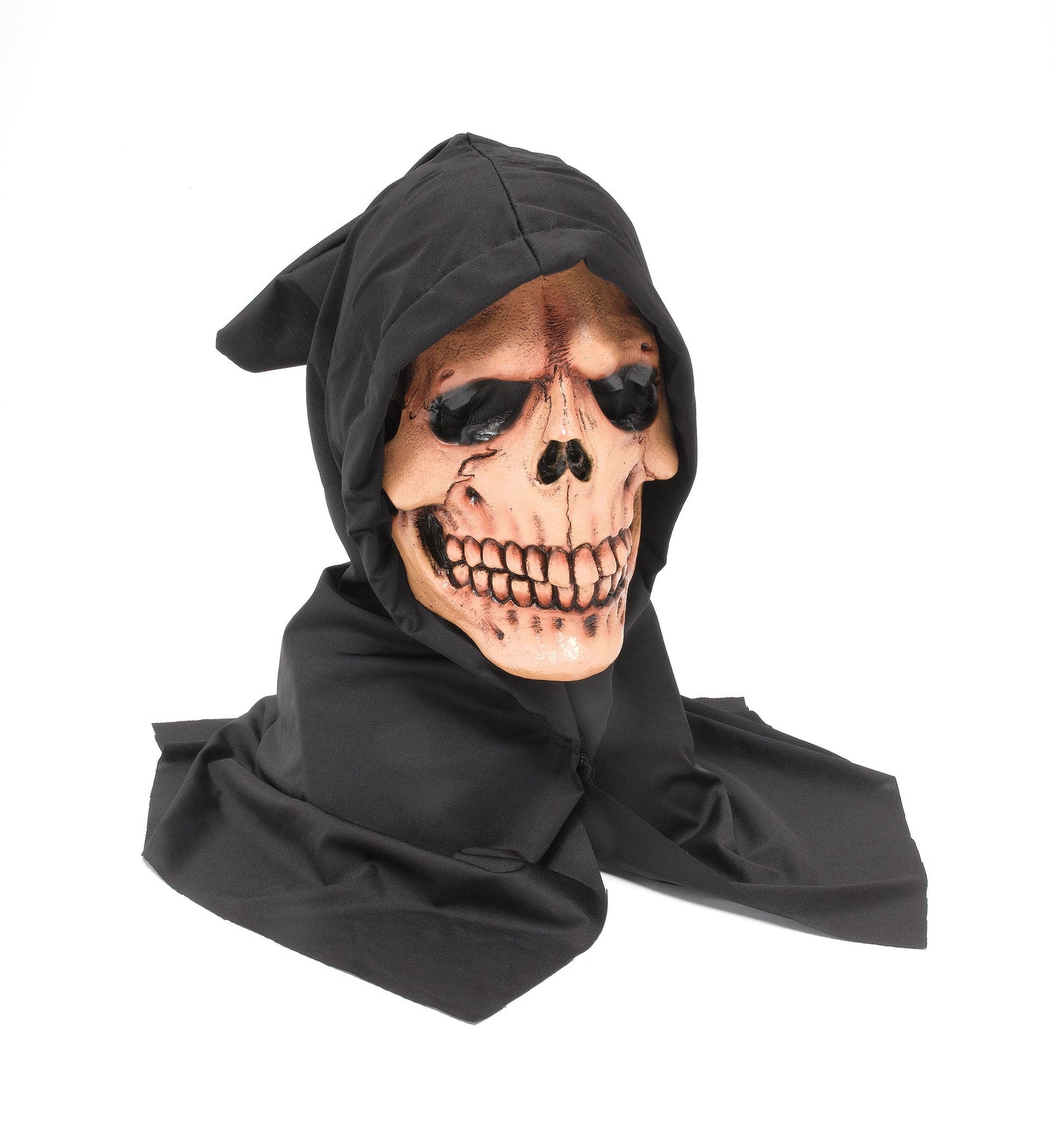 Mens Hooded Skull Mask Rubber Masks Male Halloween Costume 1