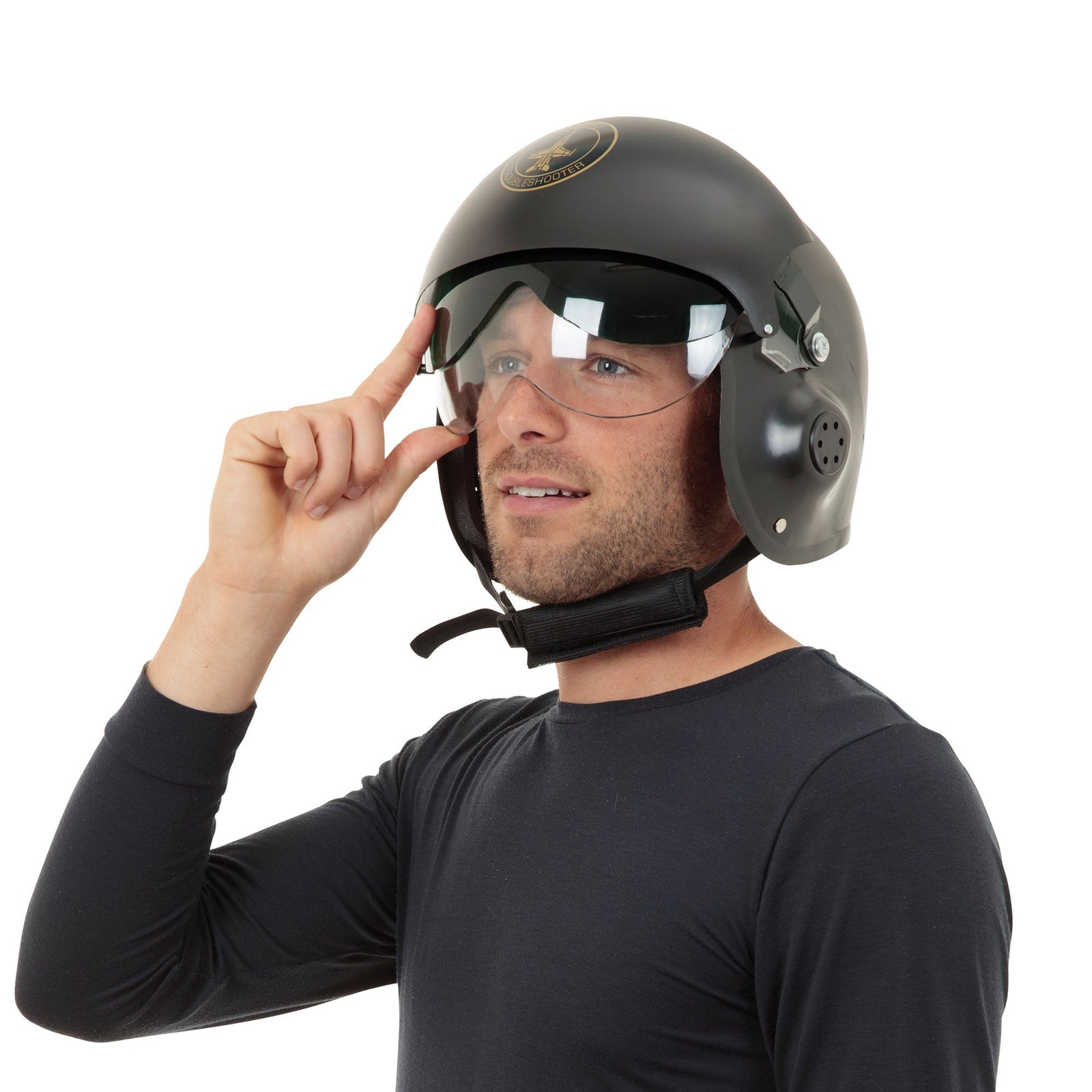 Mens Jet Pilot Helmet Hats Male Halloween Costume 1