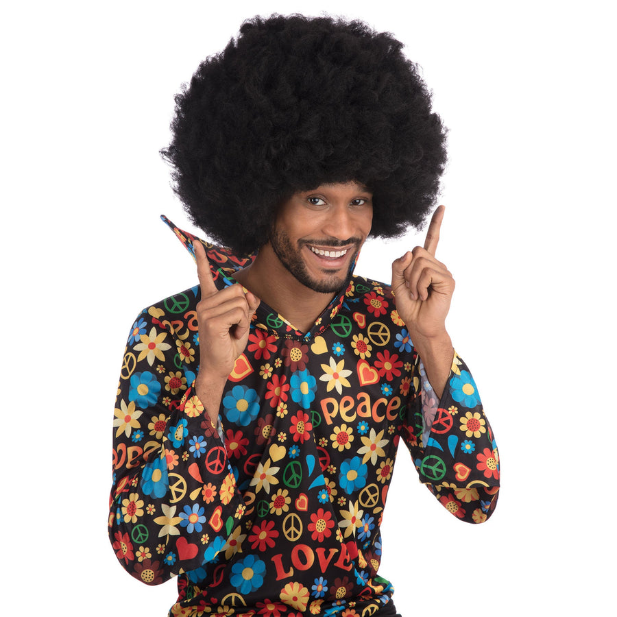 Mens Jumbo Hendrix Afro Wig Wigs Male Halloween Costume_1