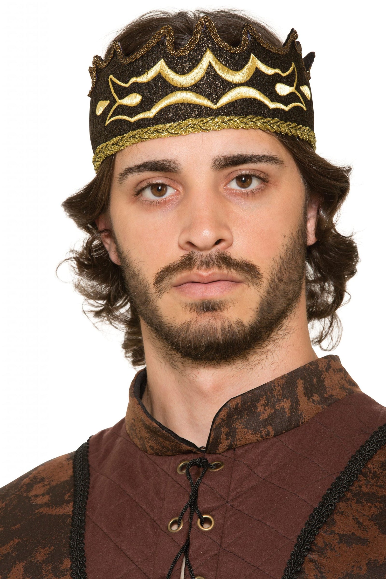 Mens Kings Crown Black Costume Accesories Male Halloween 1