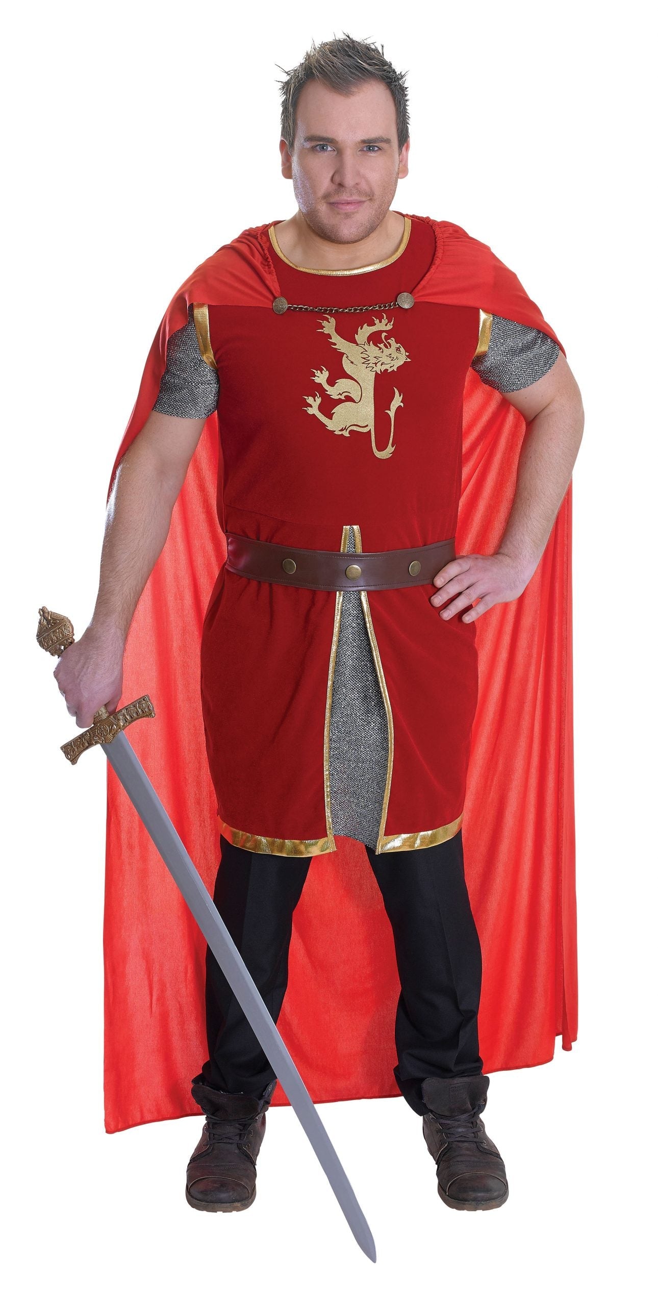 Mens Lion Heart Adult Costume Male Chest Size 44" Halloween 1