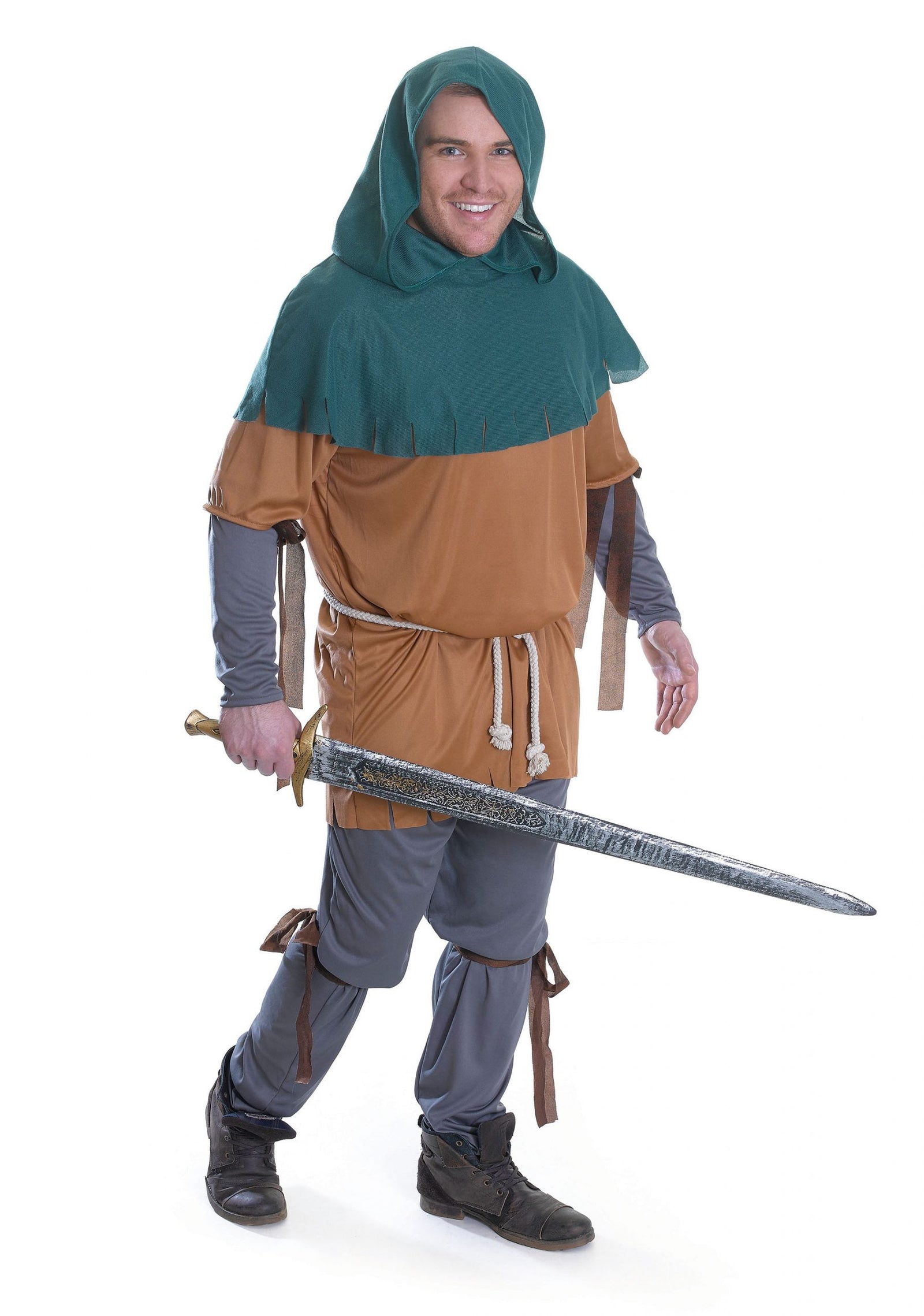Mens Little John Adult Costume Male Halloween 1