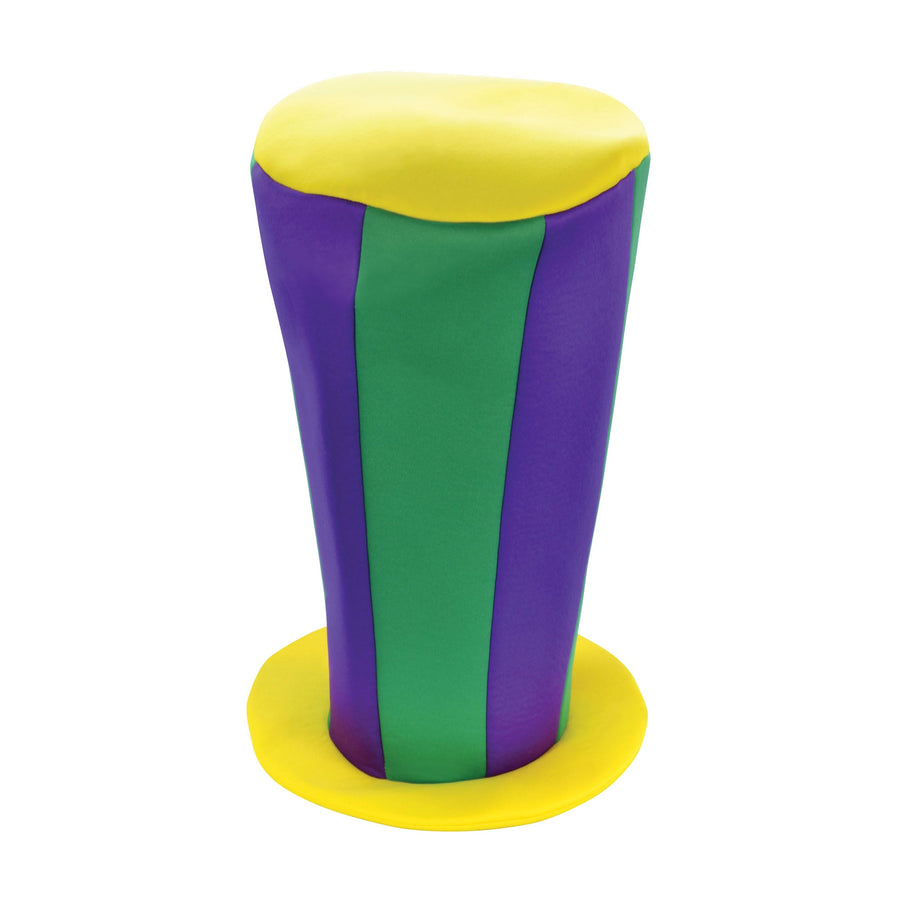 Mens Mad Hatter Tall Hat Purple Green Yellow Hats Male Halloween Costume_1