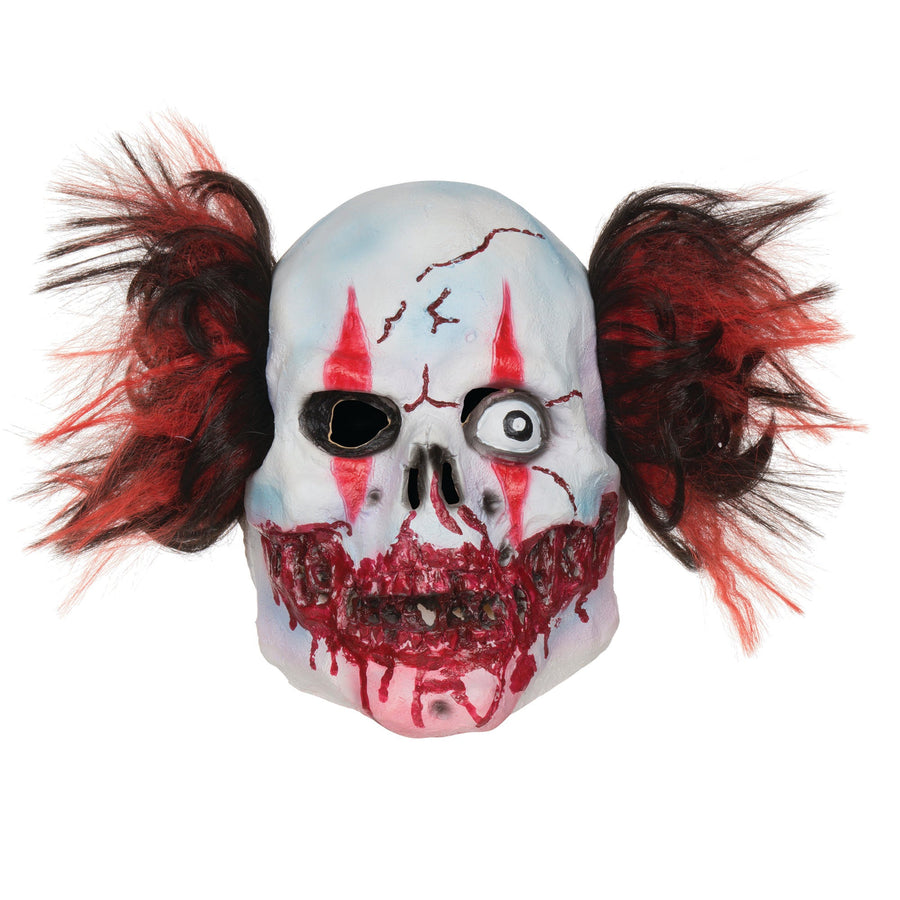 Mens Manic Clown Mask Rubber Masks Male Halloween Costume_1