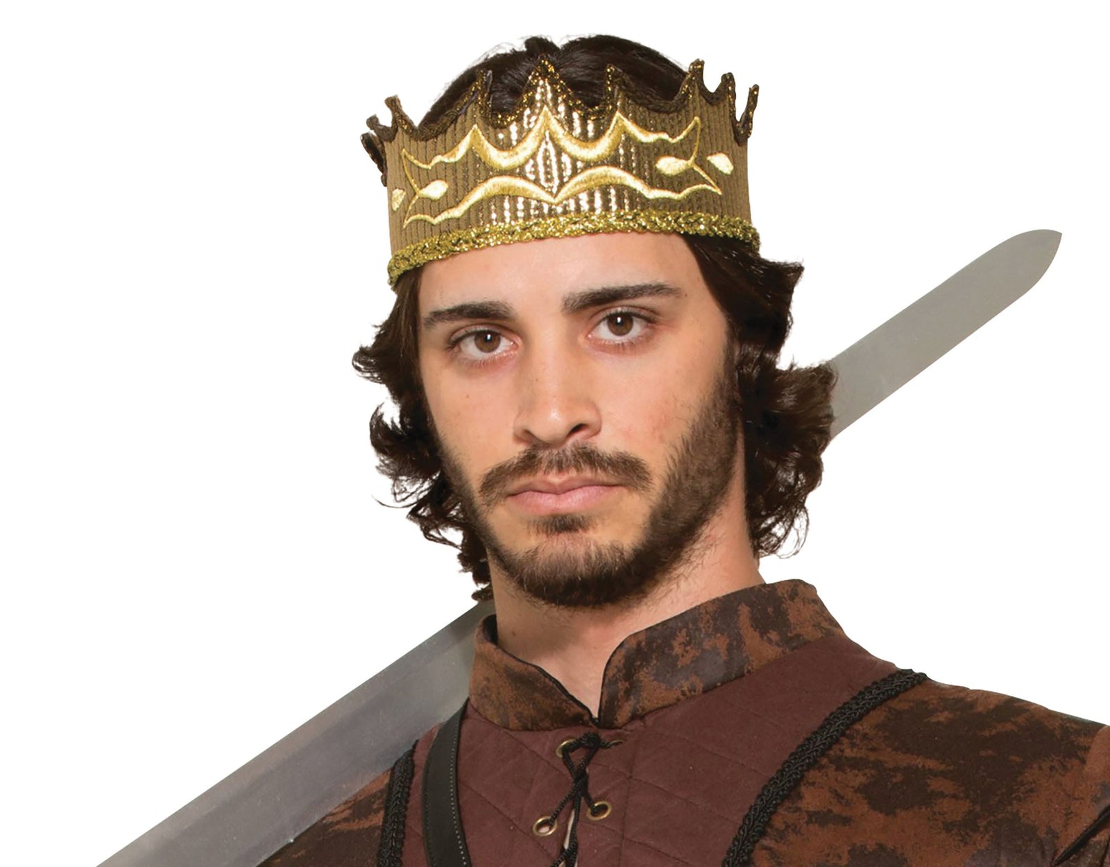 Mens Medieval Fantasy Crown Costume Accesories Male Halloween 1