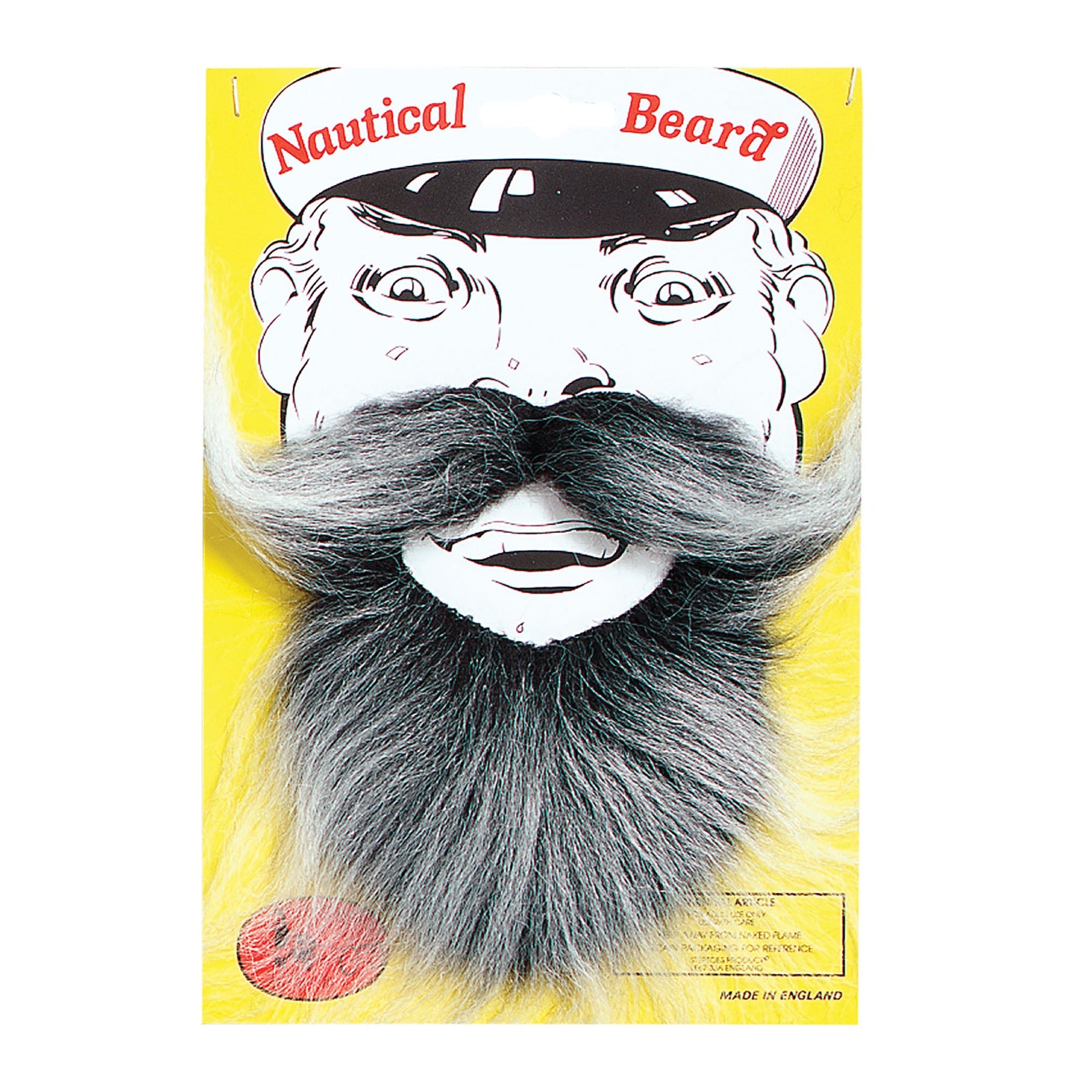 Mens Nautical Beard Grey Moustaches and Beards Male Halloween Costume 1