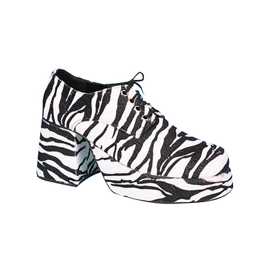 Mens Platform Zebra Small Shoes Costume Accessories Male Halloween 1
