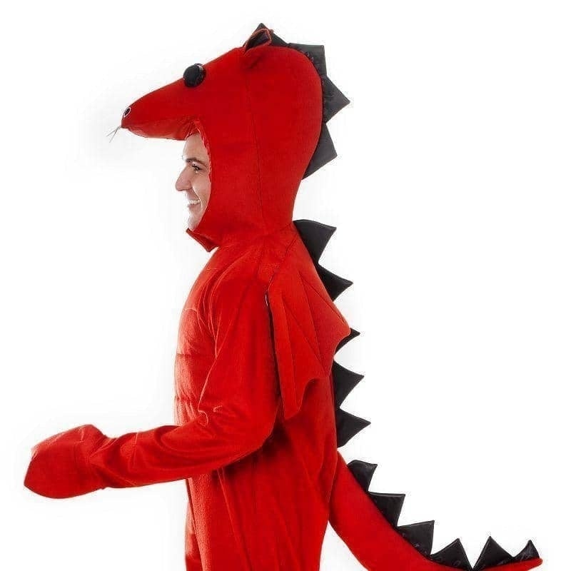 Mens Red Dradon Adult Costume Male Halloween 4