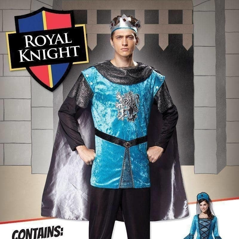 Mens Royal Night Adult Costume Male Chest Size 44" Halloween 2