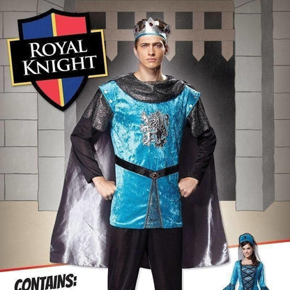 Mens Royal Night Adult Costume Male Chest Size 44" Halloween 2
