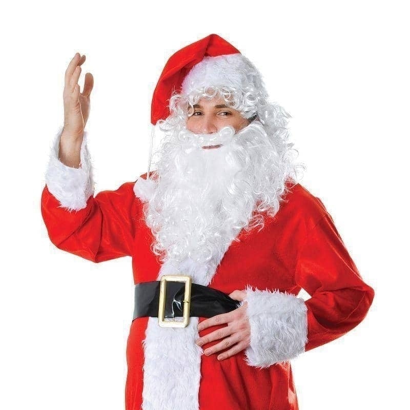 Mens Santa Costume Fur 1