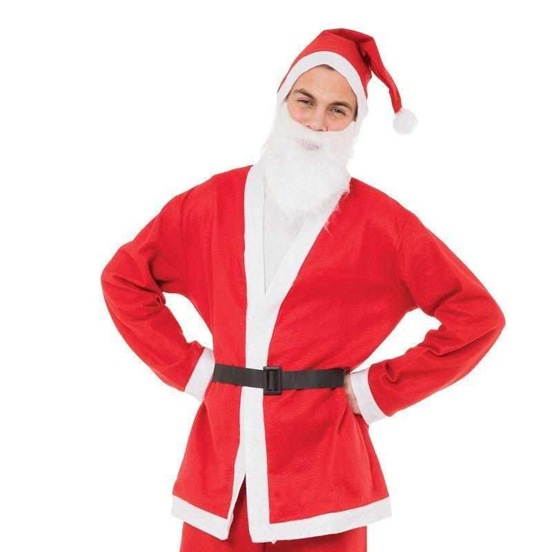 Mens Santa Suit Budget 5 Piece Adult Costumes Male_1