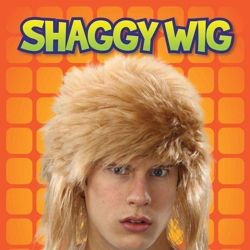 Mens Shaggy Wig Blonde Wigs Male Halloween Costume 2