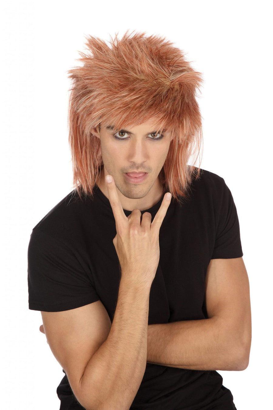 Mens Shaggy Wig Ginger Wigs Male Halloween Costume_1