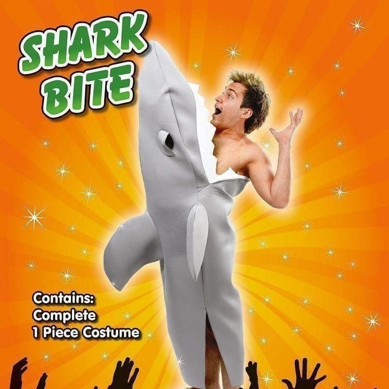 Mens Shark Attack Adult Costume Male Halloween 2