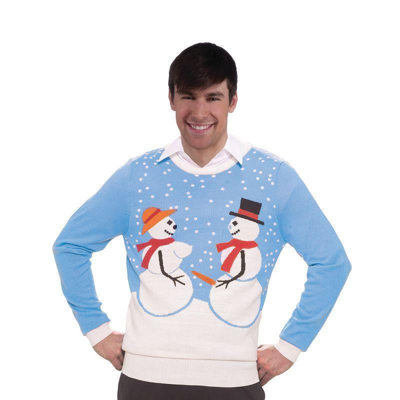 Mens Snow Couple Sweater Adult Costumes Male Chest Size 44"_1