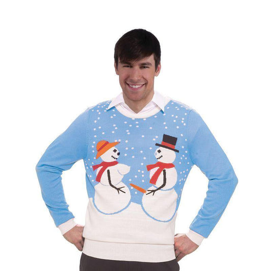 Mens Snow Couple Sweater Adult Costumes Male Chest Size 44" 1