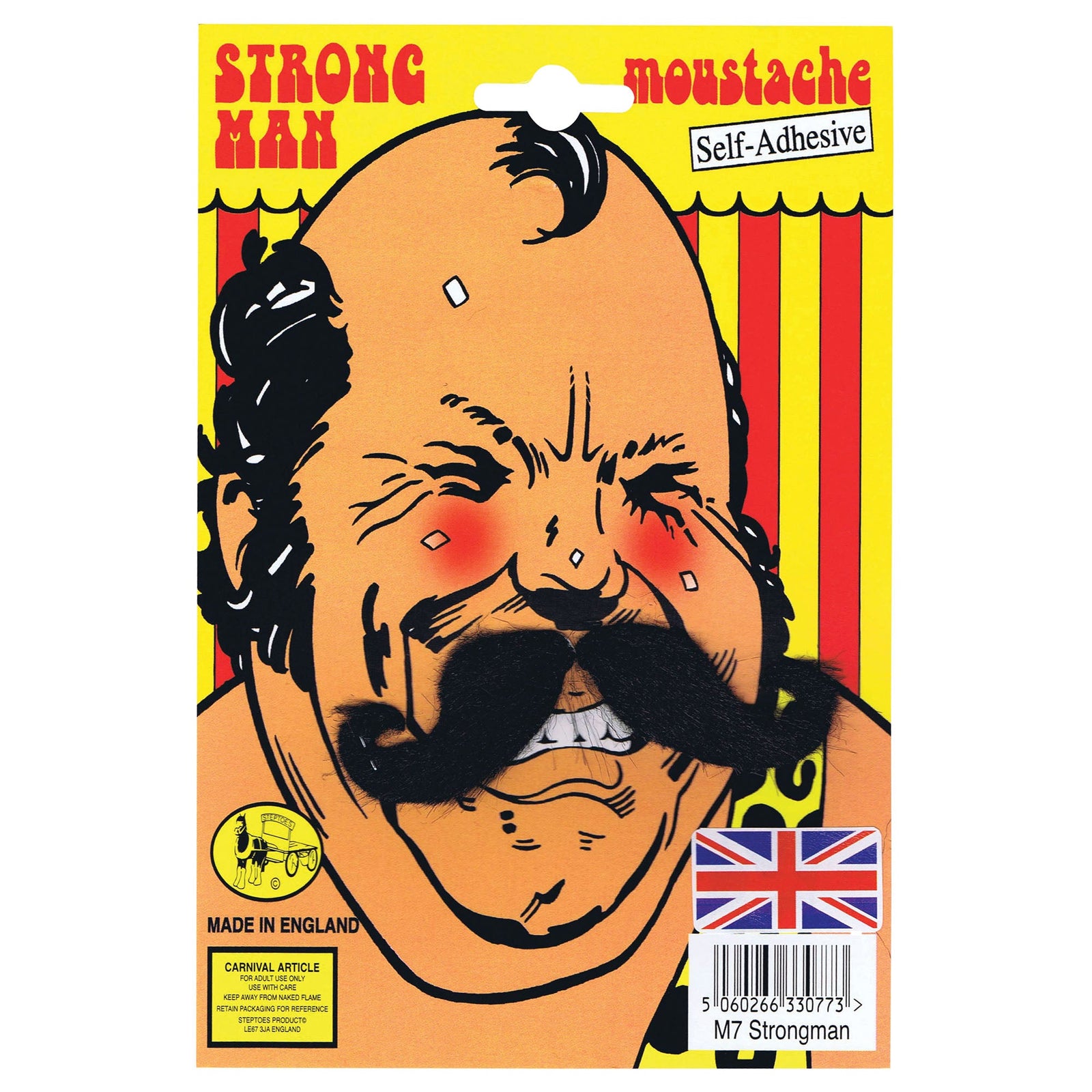 Mens Strong Man Tash Moustaches and Beards Male Halloween Costume 1