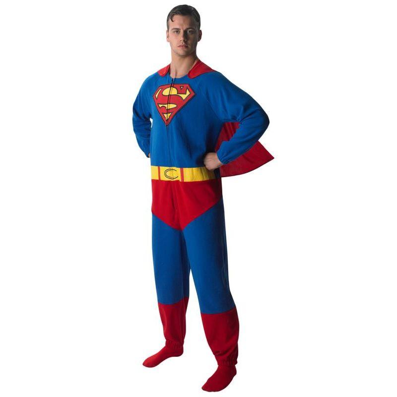 Mens Superman Onesie Costume_1