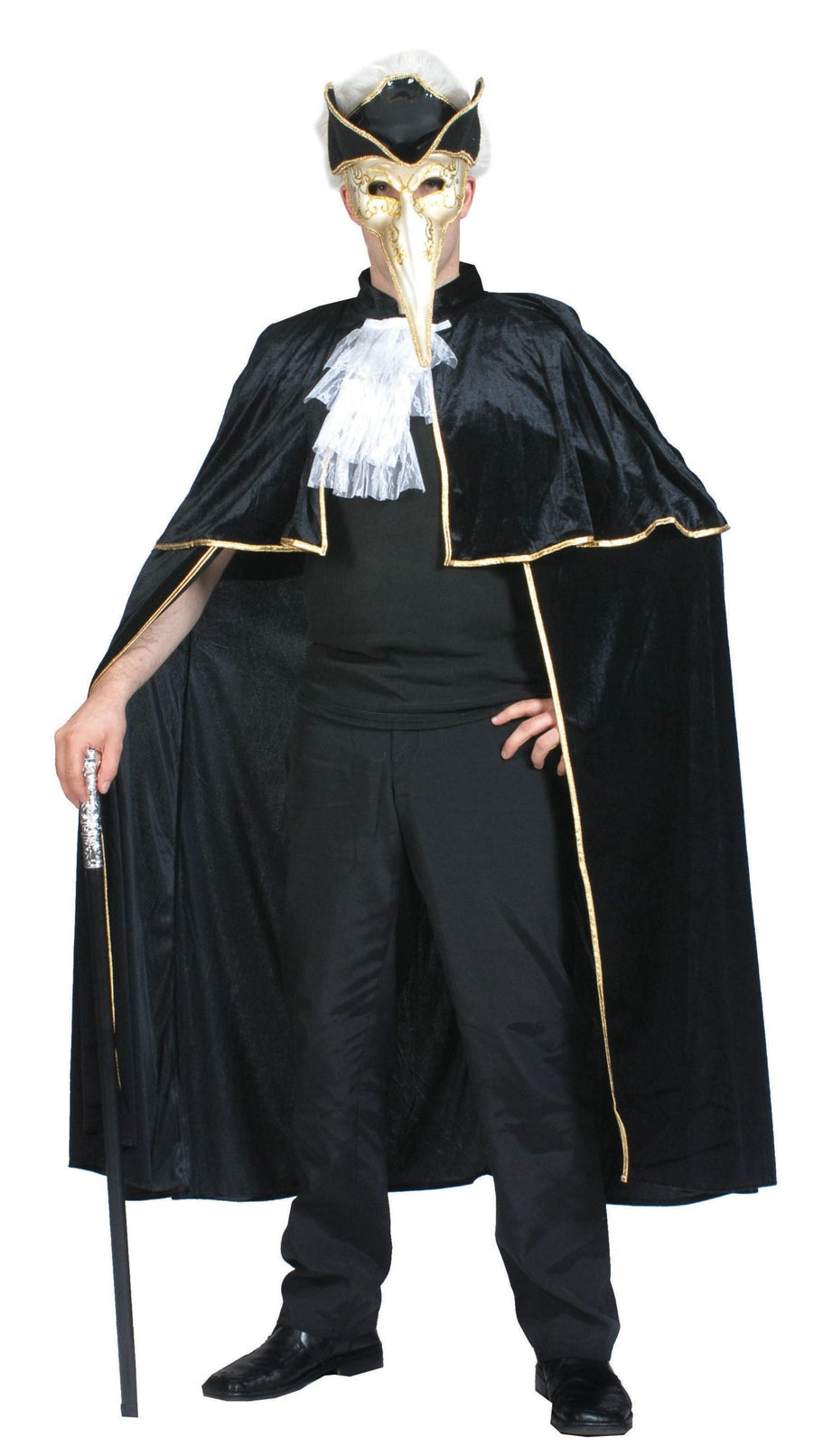 Mens Venetian Cape Adult Costume Male Halloween_1