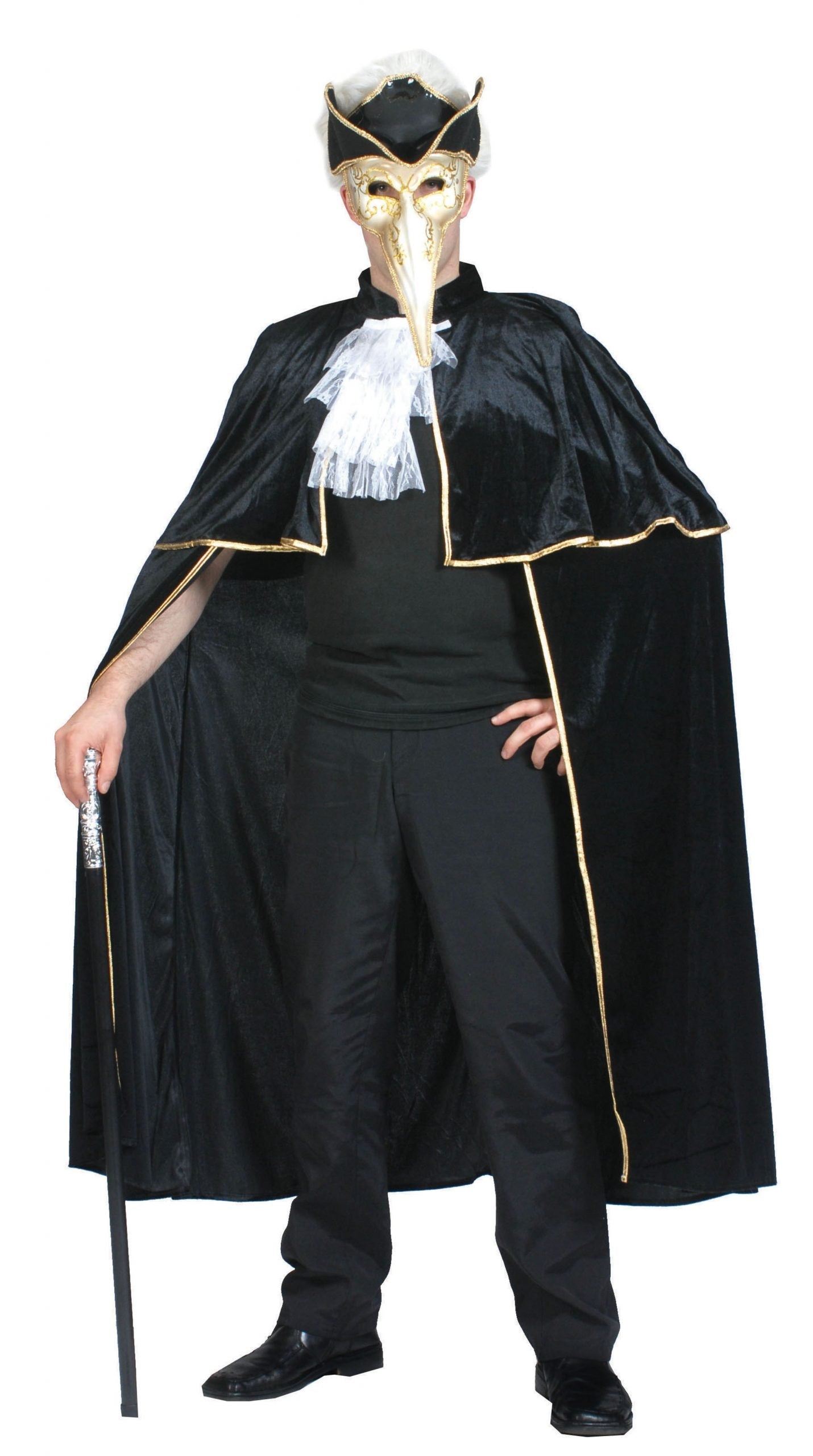 Mens Venetian Cape Adult Costume Male Halloween 1