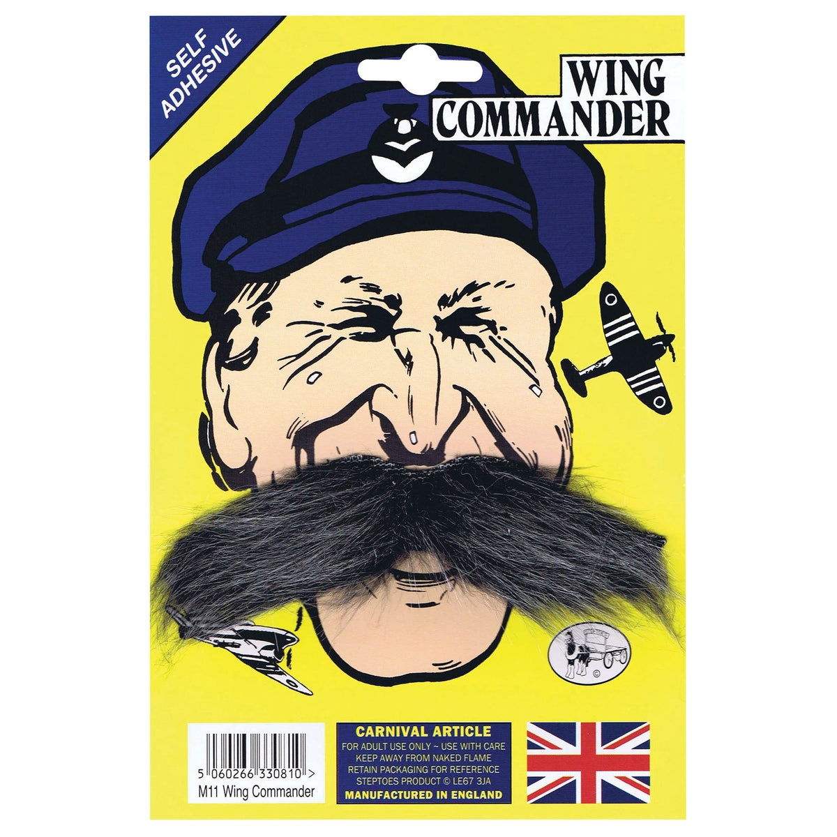 Mens Wing Commander Tash Moustaches and Beards Male Halloween Costume 1