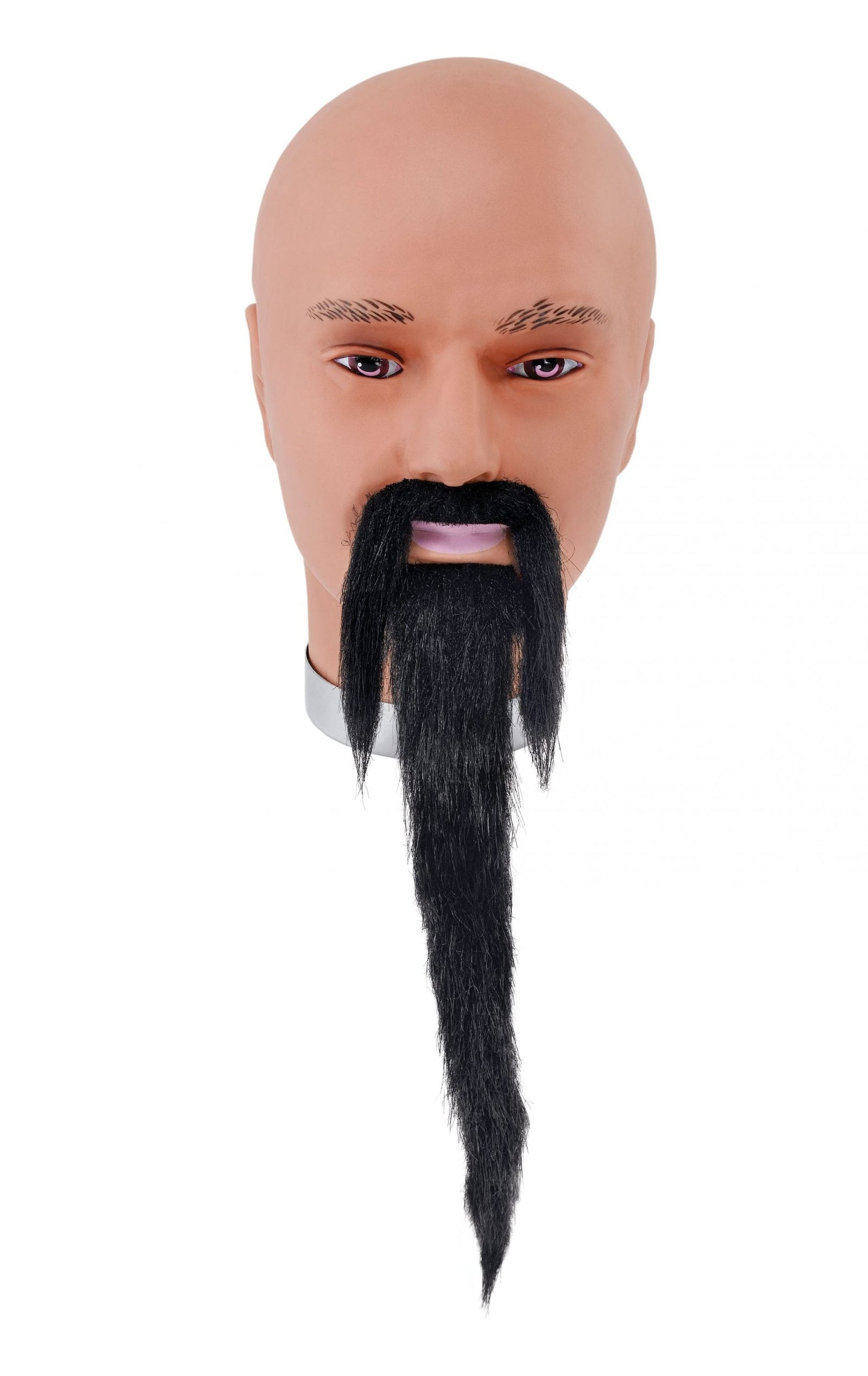 Mens Wizard Bead + Tash Black Moustaches and Beards Male Halloween Costume 1