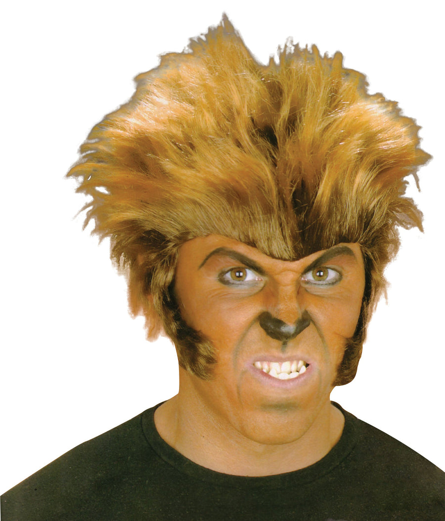 Mens Wolfman Wig Wigs Male Halloween Costume_1