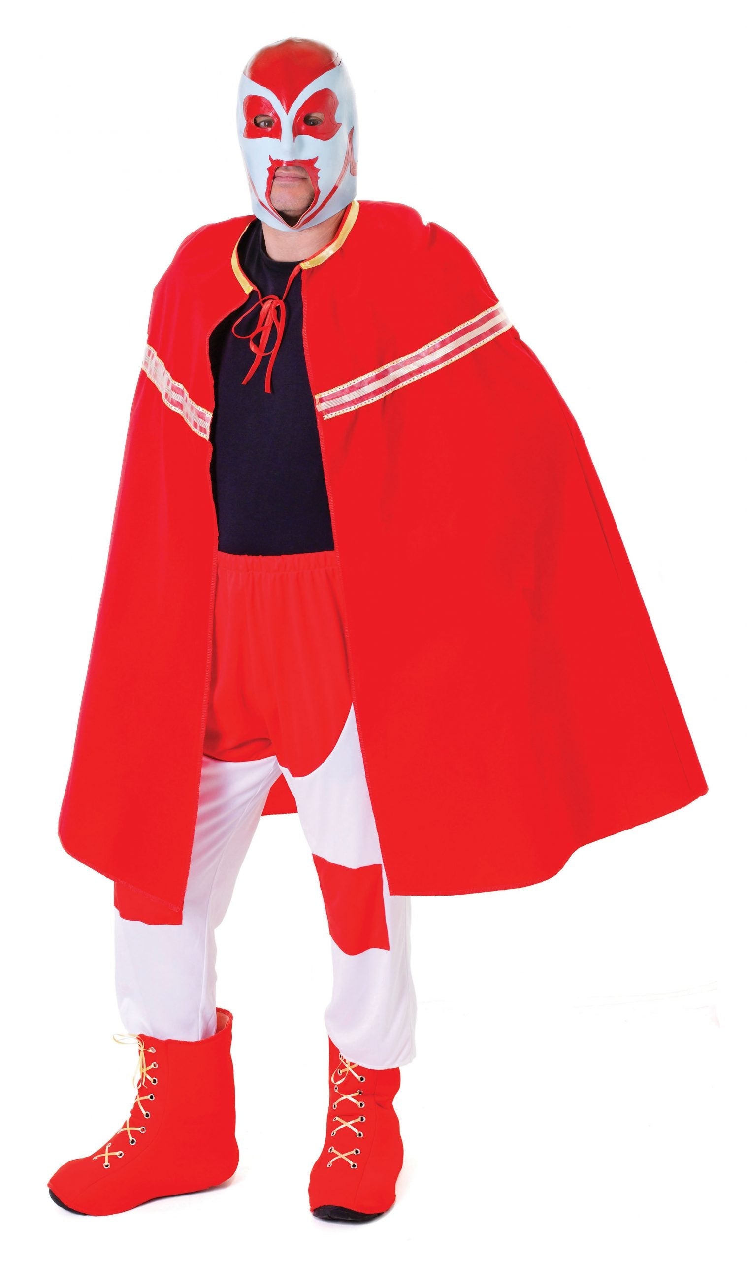 Mens Wrestler + Mask Adult Costume Male Halloween 1